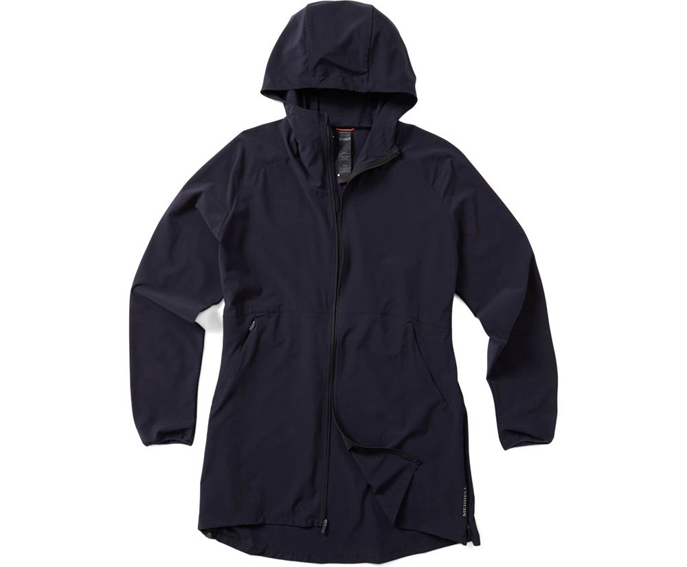Merrell Jackets Navy - Ultralite Parka - Womens 74DUTCLFK